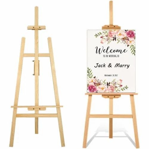 Wooden easel stand