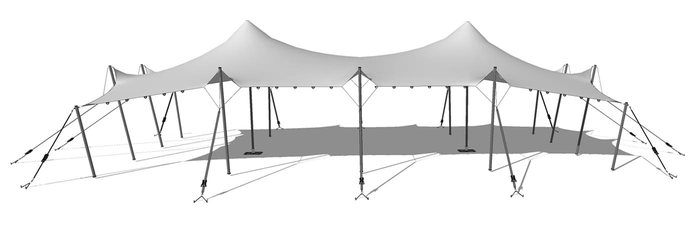 10 m × 12 m waterproof stretch tent